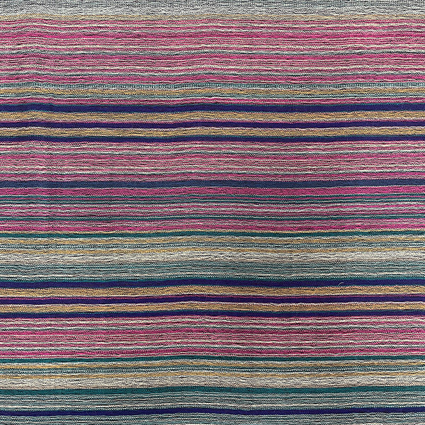 Wollschal STRIPES, türkis-mix, 180x70 cm, 100 % Wolle / CONTIGO Fairtrade Onlineshop