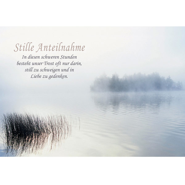 Grußkarte M Stille Anteilnahme