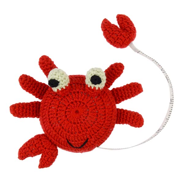 Maßband Krabbe gehäkelt
