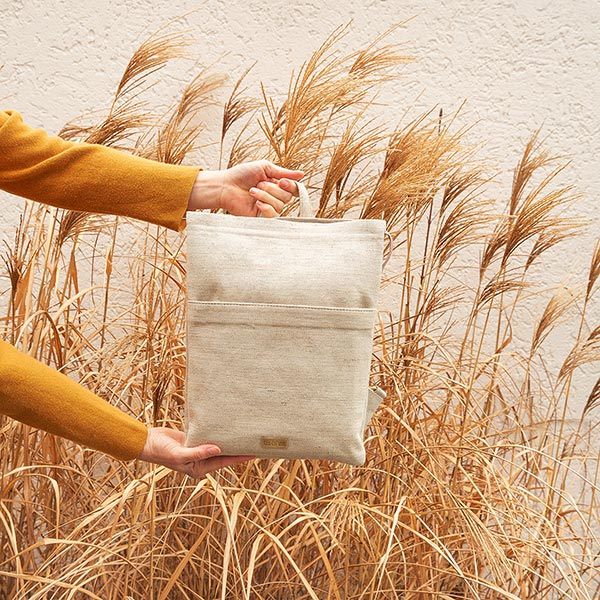 Rucksack FOLD Hanf-Canvas, natur / CONTIGO Fairtrade Onlineshop