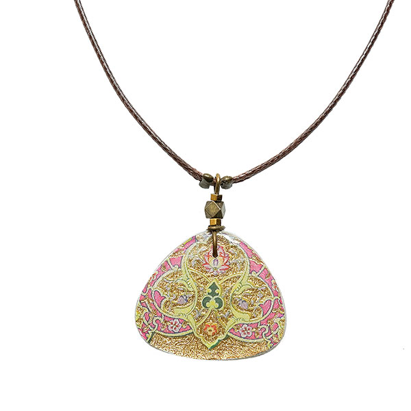 Halskette gerundet Ornament gold, Fliese