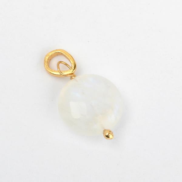 Anhänger, Mondstein, Mix&Match, 22K vergoldet / CONTIGO Fairtrade Onlineshop