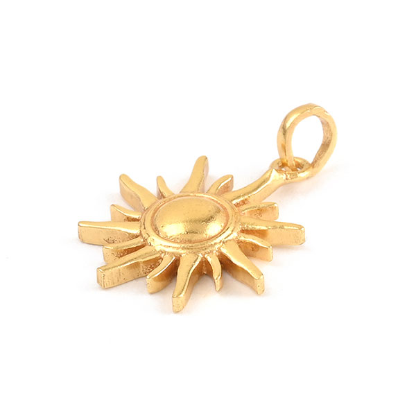 Anhänger, Sonne, Mix&Match, 22K vergoldet / CONTIGO Fairtrade Onlineshop