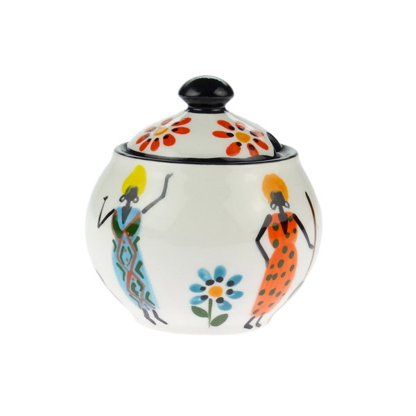 -25% Zuckerdose AFRICAN LADIES, Keramik Kapula (Stück) SONDERPREIS -25% Zuckerdose AFRICAN LADIES, Keramik Kapula (Stück) SONDERPREIS