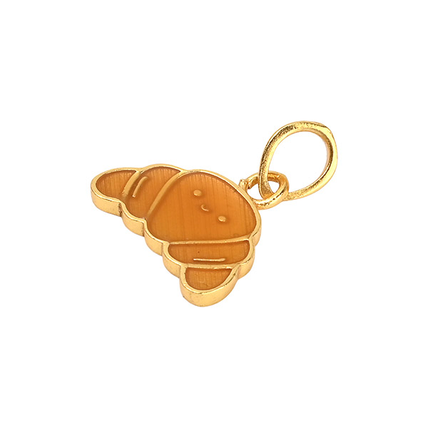 Anhänger CROISSANT Mix&Match, 22K vergoldet / CONTIGO Fairtrade Onlineshop