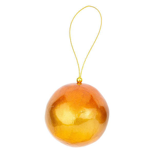 Deko Kugel 6cm curry-kupfer, Capiz, Stückpreis / CONTIGO Fairtrade Onlineshop