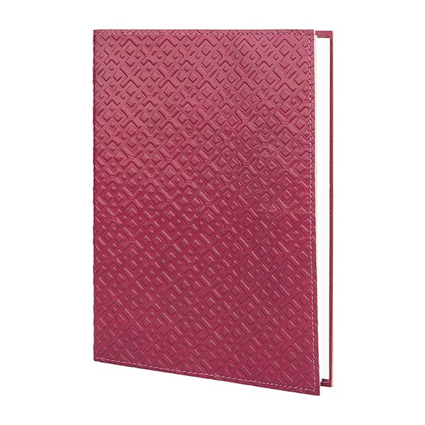 Notizbuch M NEW ROMB weinrot nachfüllbar, Leder Notizbuch M NEW ROMB weinrot nachfüllbar, Leder