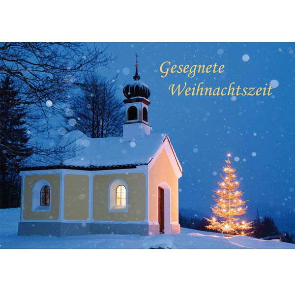 Grußkarte M Gesegnete Weihnachtszeit