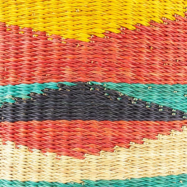 Bolga Wäschekorb 44cm COLOUR, Steppengras / CONTIGO Fairtrade Onlineshop