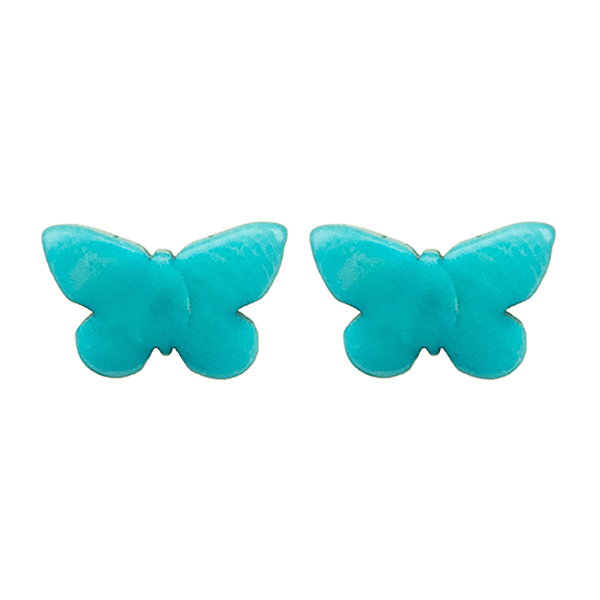 Ohrstecker SCHMETTERLING aqua, Tagua