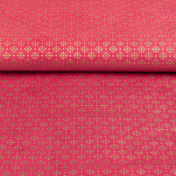 LOKTA Papierbogen, handgeschöpft, MOSAIK rot-gold