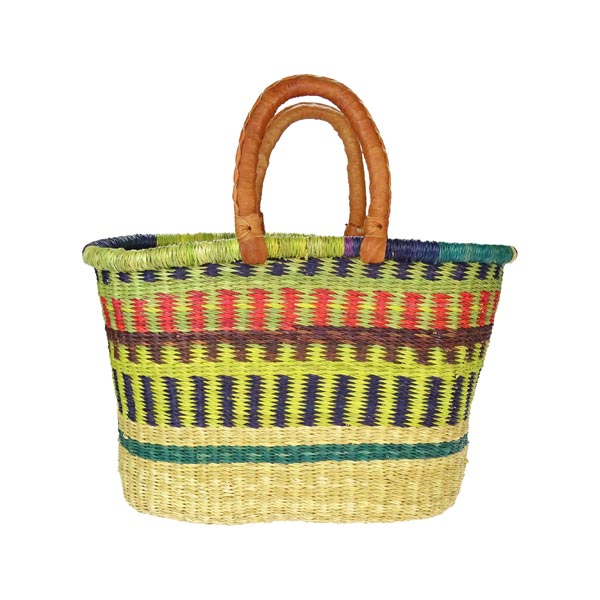 Bolga Korb oval 44-48cm, bunt