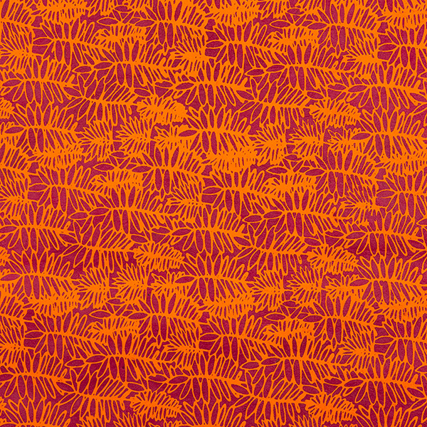 LOKTA Papierbogen, handgeschöpft, FARN, purpur-orange / CONTIGO Fairtrade Onlineshop
