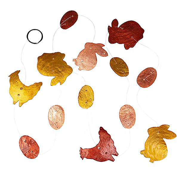 Dekostrang OSTERN warme Töne, Capiz