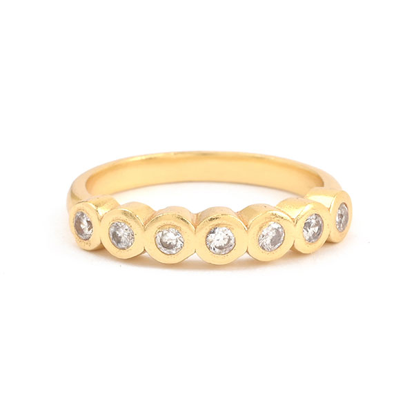 Ring ZIRKONIA, 22K vergoldet