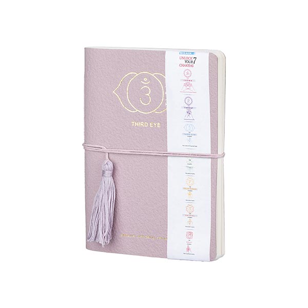 Notizbuch Chakra 18x13cm THIRD EYE, Recyclingpapier handgeschöpft / CONTIGO Fairtrade Onlineshop