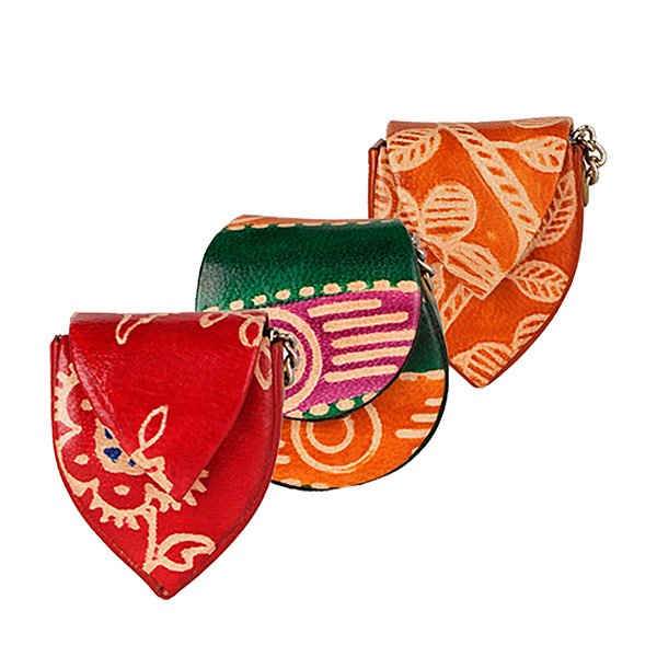 Schlüsselanhänger Minibörse VASANT (Stückpreis), Ziegenleder