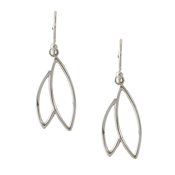 Ohrringe LEAF, Silber / CONTIGO Fairtrade Onlineshop