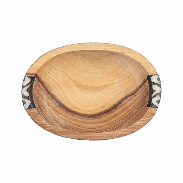 Schale oval 10x7cm BONE, Olivenholz / CONTIGO Fairtrade Onlineshop