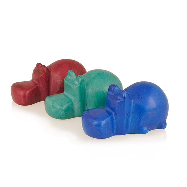 Hippo Nilpferd HARRY 7cm (Stückpreis), Speckstein / CONTIGO Fairtrade Onlineshop