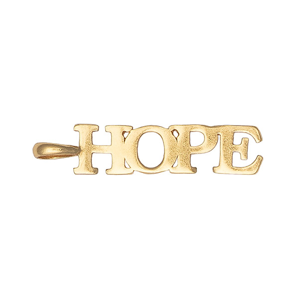 Anhänger, HOPE, Mix&Match, 22K vergoldet / CONTIGO Fairtrade Onlineshop