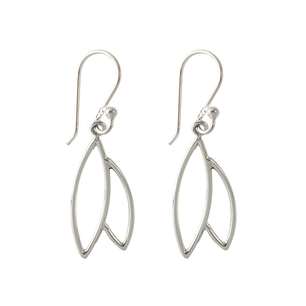 Ohrringe LEAF, Silber / CONTIGO Fairtrade Onlineshop