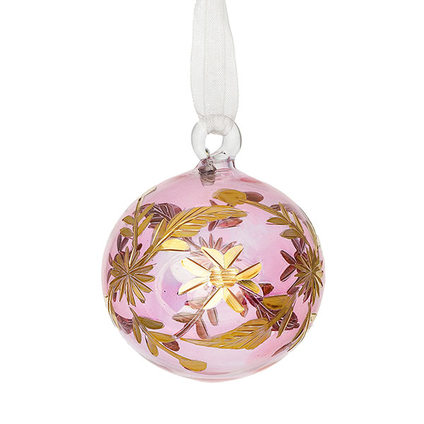 Glaskugel MERI 6cm, rosé-gold