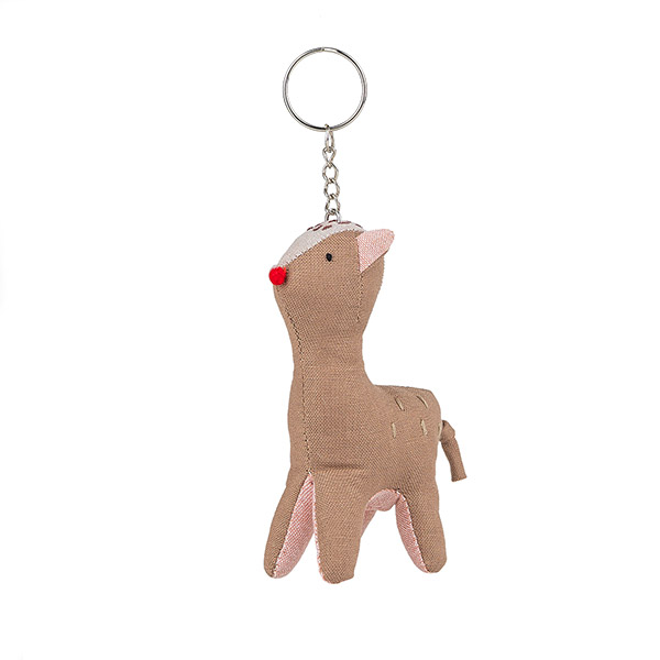 Schlüsselanhänger Reh LOTTA, Baumwolle / CONTIGO Fairtrade Onlineshop