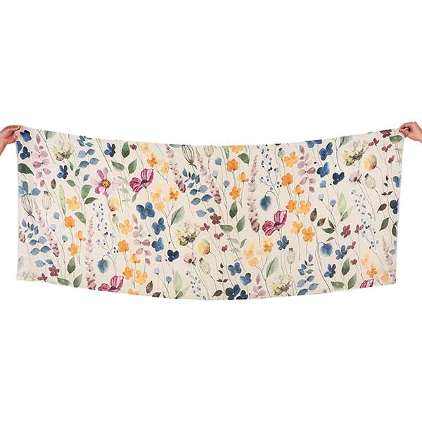 Schal 200x70, WILDFLOWER pastell, Modal-Baumwolle / CONTIGO Fairtrade Onlineshop