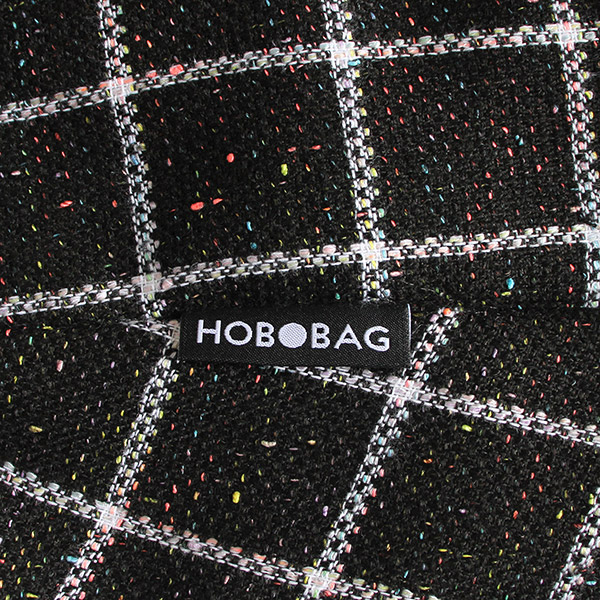 Tasche HOBOBAG CHESTER, schwarz-weiß Tweed, Wollmix / CONTIGO Fairtrade Onlineshop