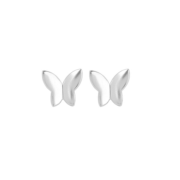 Ohrstecker, BUTTERFLY, versilbert / CONTIGO Fairtrade Onlineshop