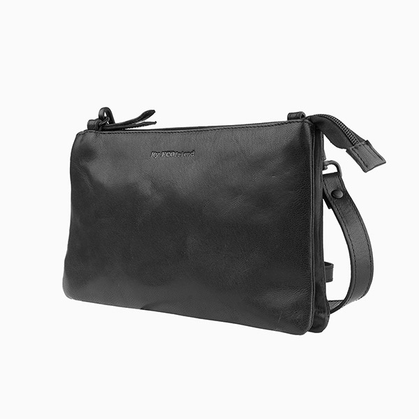 Abendtasche ELEGANT schwarz, Ziegenleder / CONTIGO Fairtrade Onlineshop