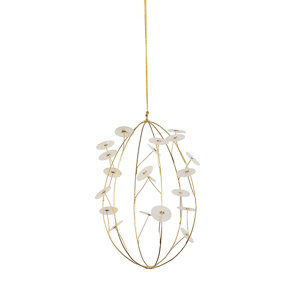 Anhänger OSTEREI Dandelion 15cm, Capiz Anhänger OSTEREI Dandelion 15cm, Capiz