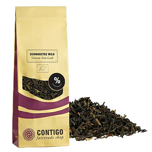 Nam Lanh OP SCHWARZER WILDTEE BIO 100g / CONTIGO Fairtrade Onlineshop
