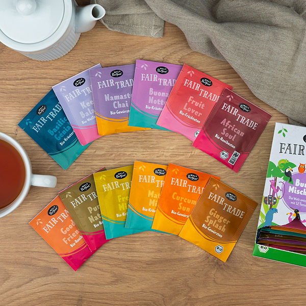 Bunte Mischung Tee Selection BIO 24 Teebeutel / CONTIGO Fairtrade Onlineshop