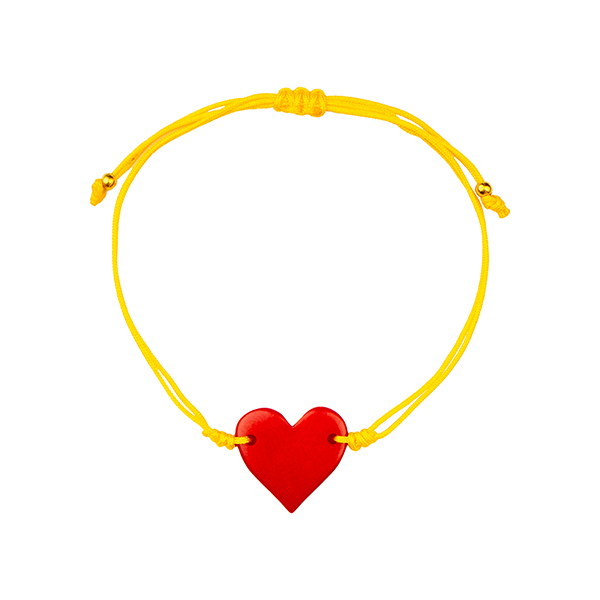 Armband HERZCHEN rot, Tagua