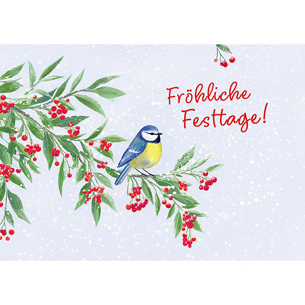 Grußkarte M Fröhliche Festtage / CONTIGO Fairtrade Onlineshop