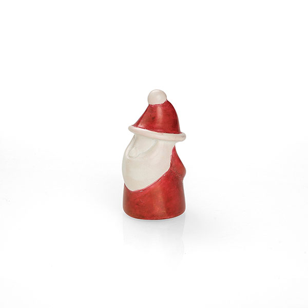 Santa Claus 7cm rot-natur, Speckstein Santa Claus 7cm rot-natur, Speckstein