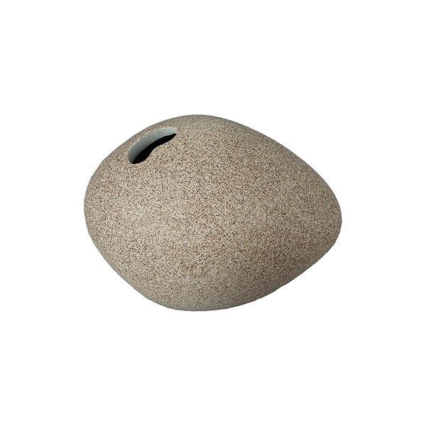 Vase PEBBLE L mini Sand creme, Keramik