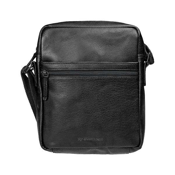 City Bag SPORTY schwarz, Ziegenleder