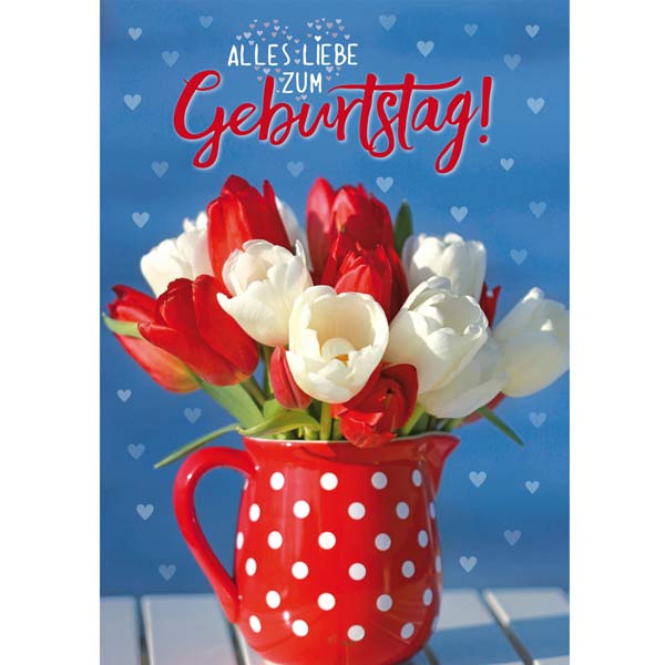 Grußkarte M Alles Liebe zum Geburtstag