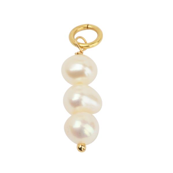 Anhänger, 3 Perlen, Mix&Match, 22K vergoldet / CONTIGO Fairtrade Onlineshop