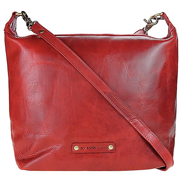 Handtasche AVENIDA rot, Ziegenleder