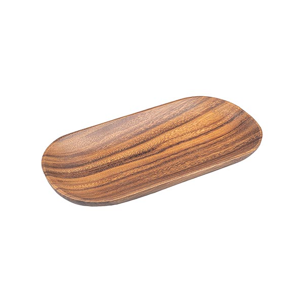 Schale Ellipse 12x25cm natur, Acaciaholz / CONTIGO Fairtrade Onlineshop
