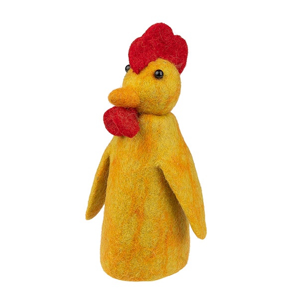Eierwärmer HUHN gelb, Wollfilz / CONTIGO Fairtrade Onlineshop