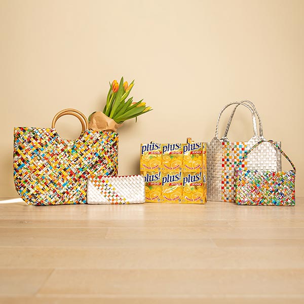 Saftpack UPCYCLING Etui WEAVE, bunt / CONTIGO Fairtrade Onlineshop