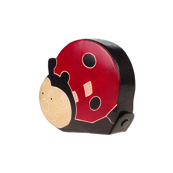 Spardose MARIENKÄFER (Stückpreis), Ziegenleder