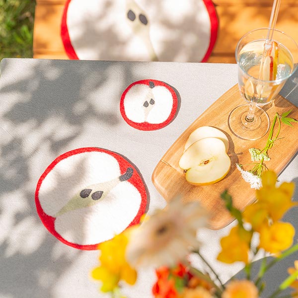 Topfuntersetzer APFEL, Wollfilz / CONTIGO Fairtrade Onlineshop