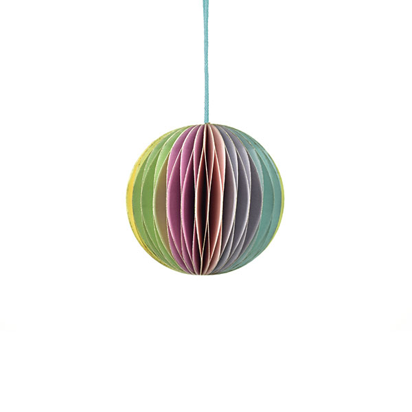 Papierdeko Origami 6,5 cm RAINBOW BOWL, pastell, Papier, handgemacht