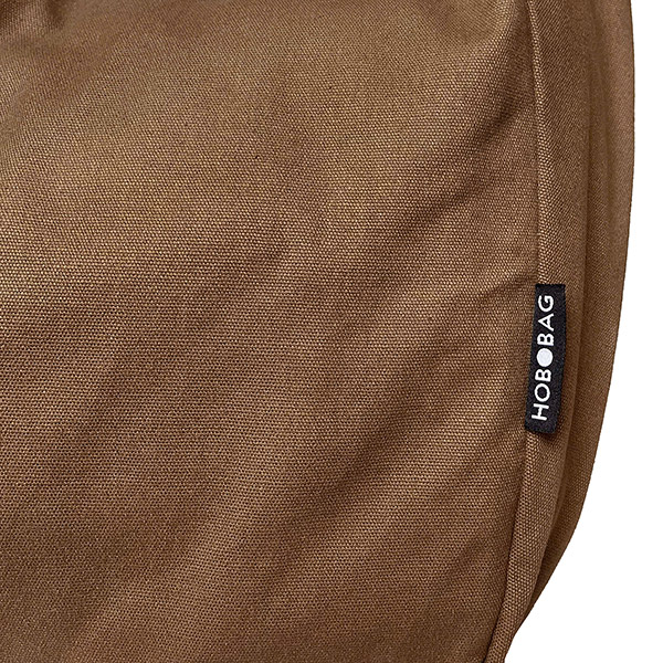 Tasche HOBOBAG, UNI mokka-braun, Baumwollcanvas / CONTIGO Fairtrade Onlineshop